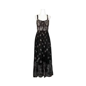 Anthropologie Black and White Midi Dress